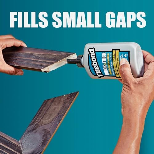 Titebond 2403 8OZ Quick & Thick Glue, 8 oz, Clear