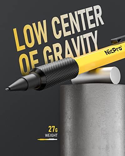 Nicpro MP2000 1.3mm Metal Mechanical Pencil Set with Case (Yellow)