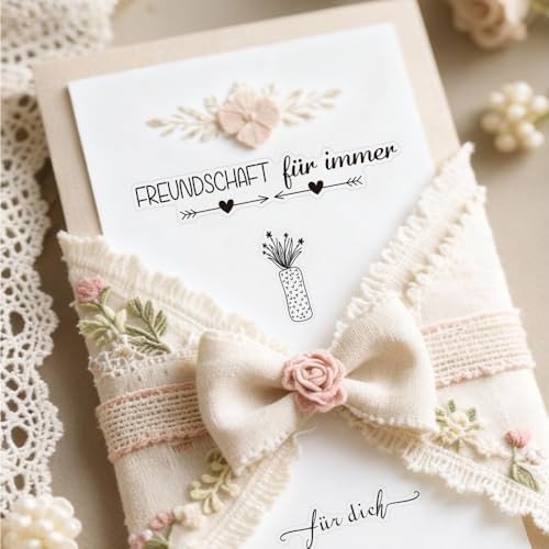 4 Sheets German Love Wedding Word Stickers 107 Pcs Clear Waterproof Bridal Shower Quotes Scrapbook Stickers Black White Decorative Planner Invitation Resin Craft Supplies