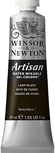 Winsor & Newton Artisan Water Mixable Oil Colour, 1.25-oz (37ml), Lamp Black