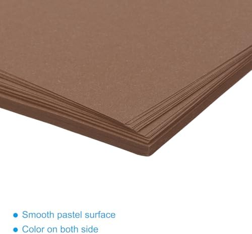 MECCANIXITY 50 Sheet Origami Paper Double Sided Brown 2x2 Inch Square Sheet for Art Craft Project, Beginners, Gifts Decor