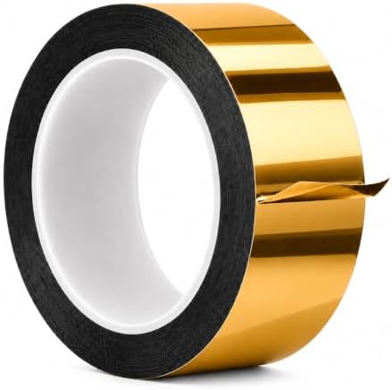 GGR Supplies MMYP-1 Gold Metalized Polyester Film Tape, 2 Inch x 72 Yds