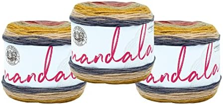 Lion Brand Yarn, Mandala DK Crochet Yarn, Centaur, Multicolor, 3 Pack