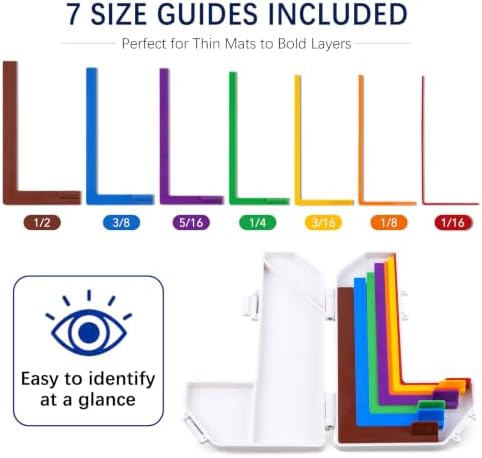 CYFUN DESIGN 9 Pcs Alignment Guide with Positioning Tool for Card Making
