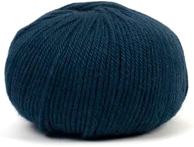 100% Baby Alpaca Yarn for Knitting & Crocheting - Set of 2 Skeins of Premium Yarn DK - Lightweight, Hypoallergenic & Thermal Peru Made - Ideal for Delicate Projects (BL015 - Space Blue)