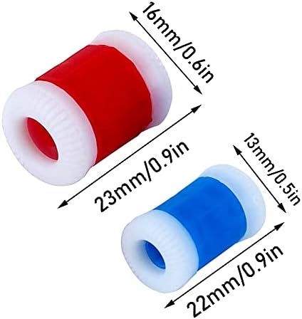 Booge 10 Pcs 2 Sizes Plastic Knit Counter Knitting Crochet Stitch Marker Row Counter for Recording The Number of Weaving Rows - 5 Large and 5 Small