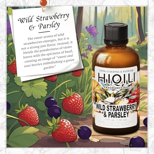 HIQILI Wild Strawberry & Parsley Fragrance Oil for Candle - 1 Fl Oz