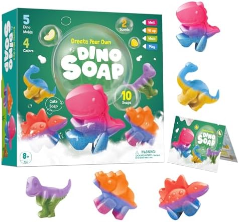 Dino Soap Kit, Science Craft for Kids 8-12, STEM Gift