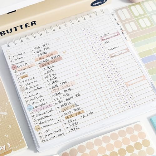 Apricot Spring Label Sticker Scrapbooking Supplies for Junk Journal, 20 Sheets Stickers - Ephemera Stickers Book(TZ-012-004)