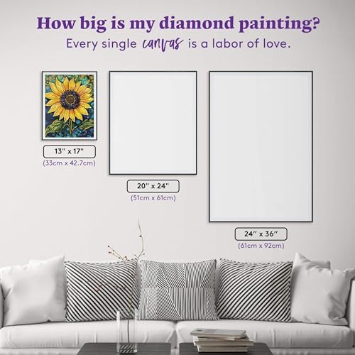 DIAMOND ART CLUB Golden Majesty Diamond Art Kits for Adults