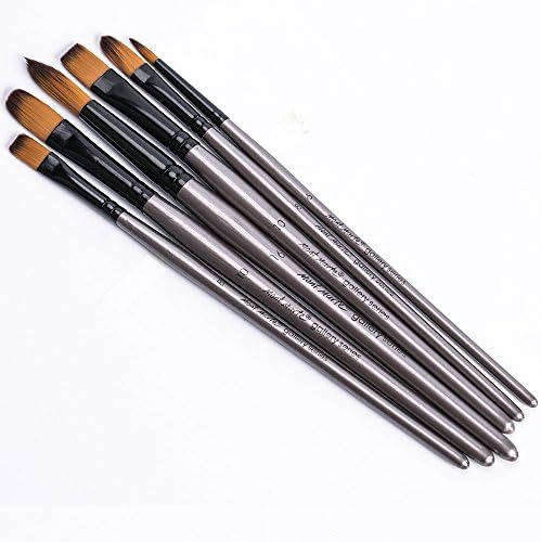 Mont Marte Acrylic Paint Set 24 Colours 36ml with Brush Set, Perfect for Canvas, Wood, Fabric, Leather, Cardboard, Paper, MDF and Crafts