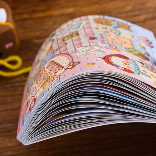 Girl's Japanese Retro Sticker Book, 700+ Kawaii Old Showa Style Embroidered Stickers, Cute Animal Theme for DIY Scrapbooking Journaling Handbook Decoration