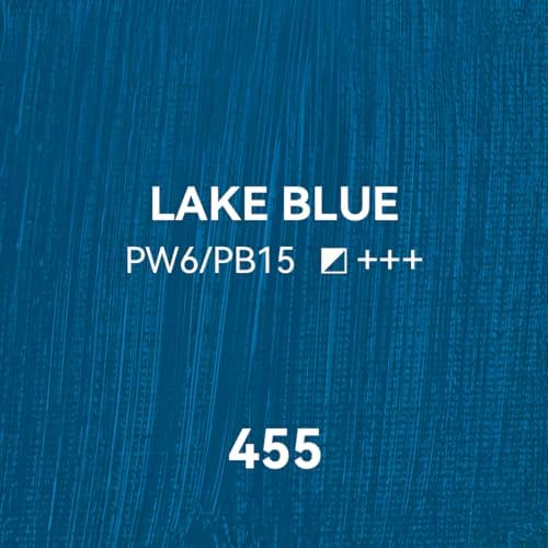 PHOENIX Lake Blue Oil Paint - Studio Oil Paint Single Large Tube - 170ml / 5.75 Fl oz. Lake Blue 455