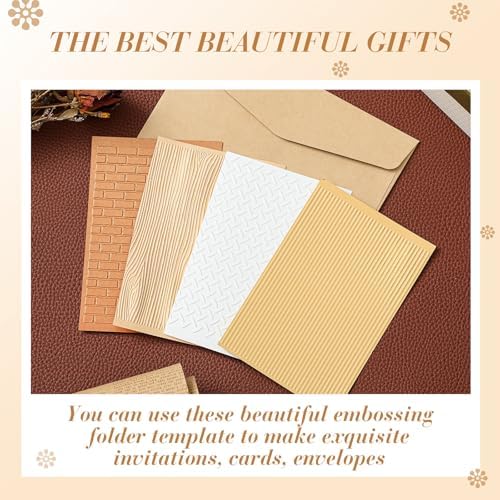 8 Pcs Geiseralie Embossing Folders for Card Making,Vintage Style