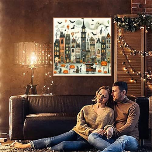 Halloween Diamond Art Kits for Adults,Diamond Painting Kits for Beginner 5D