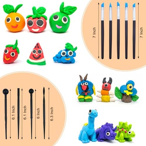 43 PCS Clay Tool,Clay Sculpting Tools Kit with Storage Bag