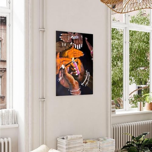 EIBEILI Diamond Art Kits for Adults Black Art Diamond Painting Kits
