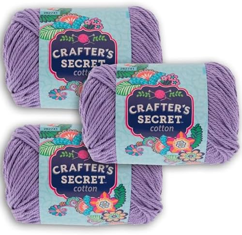 Hobby Lobby Crafter's Secret Yarn, 32 Lavender, Set of 3