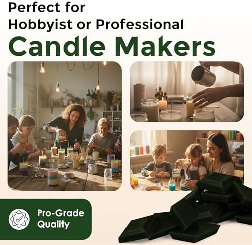 Christmas Green Candle Dye Chips, Soy & Paraffin Candle Making, 10 Pack