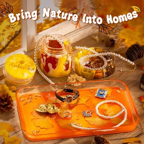 LET'S RESIN Tray Molds, Jar Silicone Molds with Lid, Resin Molds for Epoxy Resin, Silicone Molds Kits for DIY Art Furniture Dtorage and Decoration, Festival Gifts