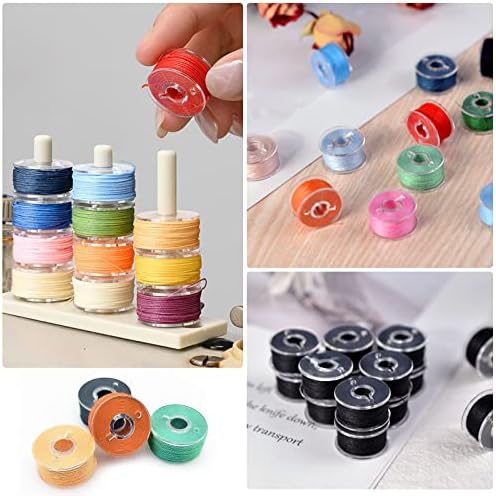 100 Pcs Bobbins, Bobbins for Brother Sewing Machine, Plastic Bobbin, Sewing Bobbins Class 15 Bobbins, Bobbins for Singer Sewing Machine Bobbins for Sin-ger/Bro-Ther (Pack of 2)