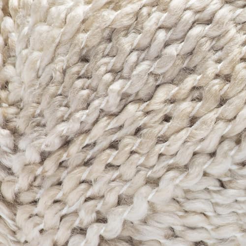 Loops & Threads Textured Twist Yarn - Yarn for Knitting, Crochet, Weaving, and Arts & Crafts - Linen, Acrylic Blend, 6 oz