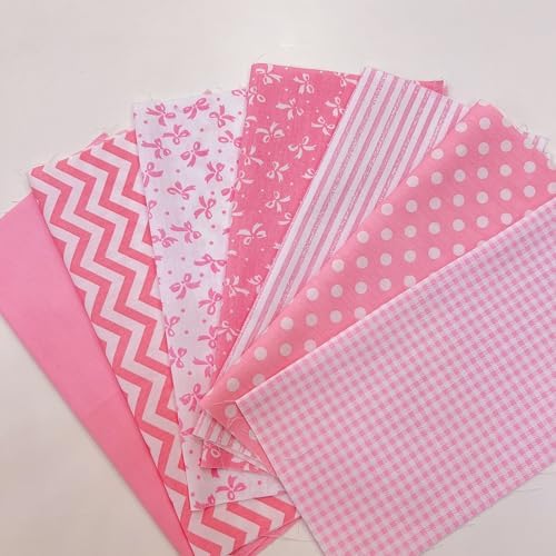 Cotton Fabric DIY Making Supplies Quilting Patchwork Fabric Fat Quarter Bundles DIY for Quilting Cotton Patchwork Cushions (42pcs Peony, 9.8" x 9.8")