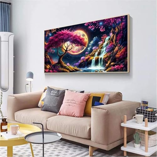 Benjenes Large Diamond Art Kits for Adults, Sakura Landscape Kits