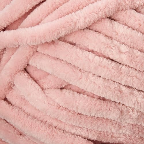 Loops & Threads Sweet Snuggles Yarn - Yarn for Knitting, Crochet, Weaving, and Arts & Crafts - Pink, Polyester, 8.8 oz