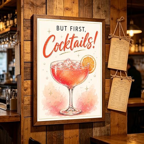TOPCLTV Cocktail Diamond Art Kits for Adults, 5D Bar Diamond Painting