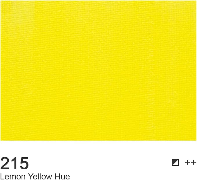 AUREUO Lemon Yellow Hue Acrylic Paint, 4 Fl Oz / 120ml Single Tube, Rich Pigment Art Craft Paints for Canvas, Rocks, Wood, Ceramic, Fabric - Art Supplies for Beginners, Professionals, Artists