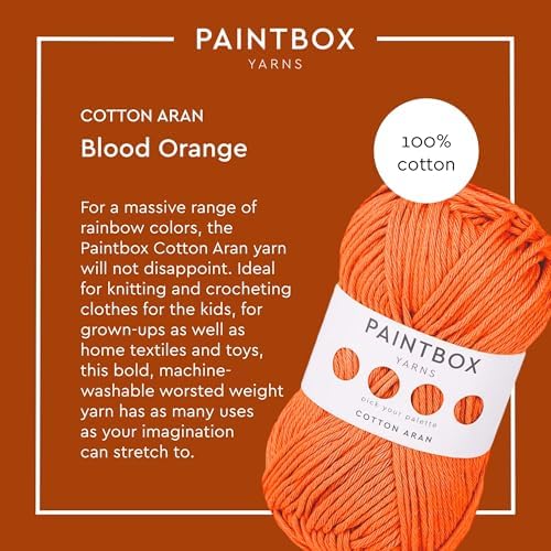 Paintbox Yarns 100% Cotton Aran Yarn 1.76oz / 50g, 93yds / 85m