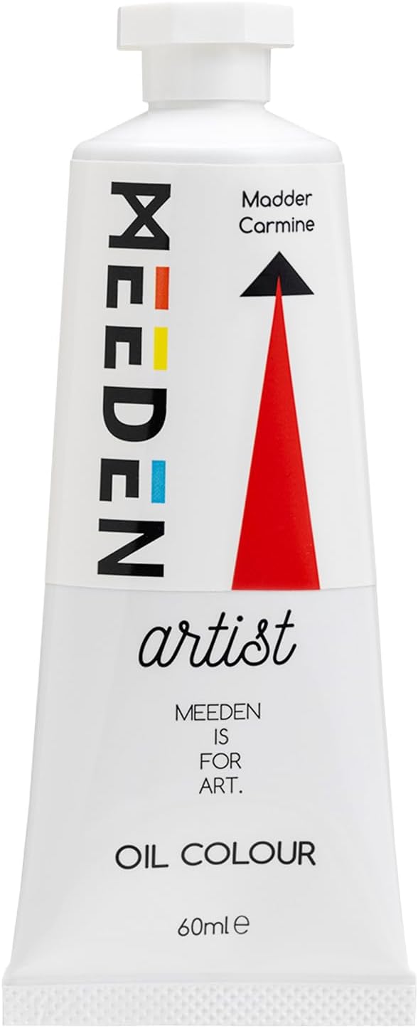 MEEDEN Artist Grade Oil Paint: Madder Carmine - 60ml/2oz Tube | Professional Art Paints and Supplies for Canvas Painting