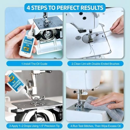 1oz Fine Light Sewing Machine Oil and Lubricant with Applicator