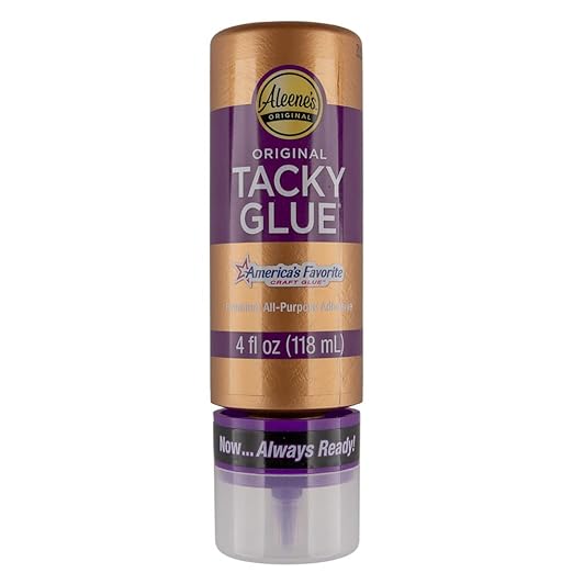 All-Purpose Tacky Glue – Premium Adhesive for Crafts, Jewelry, and Household Repairs – Always Ready 4 Oz. (1 Bottle)