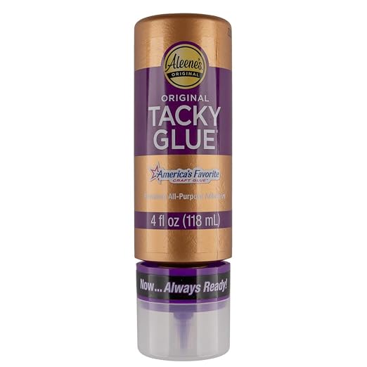 All-Purpose Tacky Glue – Premium Adhesive for Crafts, Jewelry, and Household Repairs – Always Ready 4 Oz. (2 Bottles)