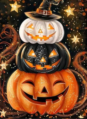 AIBOERL Paint by Numbers Kit for Adults Beginner,Halloween Fall, 12X16In