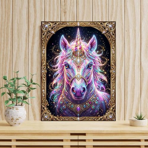 mrpwnle Diamond Art Kits for Adults, Unicorn Diamond Painting