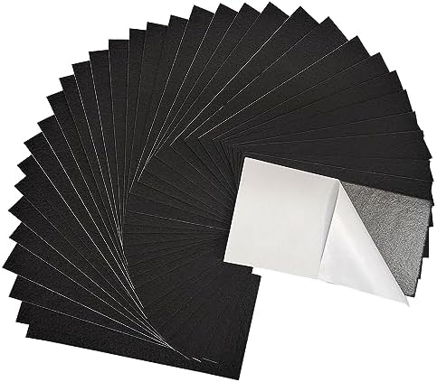 Jtnohx Self Adhesive Felt Sheets Adhesive Backed Felt Fabric Black 33Pcs