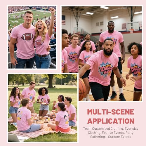 Joyclub 5 Pack Sublimation Shirts Blanks Bulk Polyester Unisex S-2XL | Wholesale crew neck short sleeve for heat transfer and vinyl; mixed sizes simplify team, event and small-batch planning gifts
