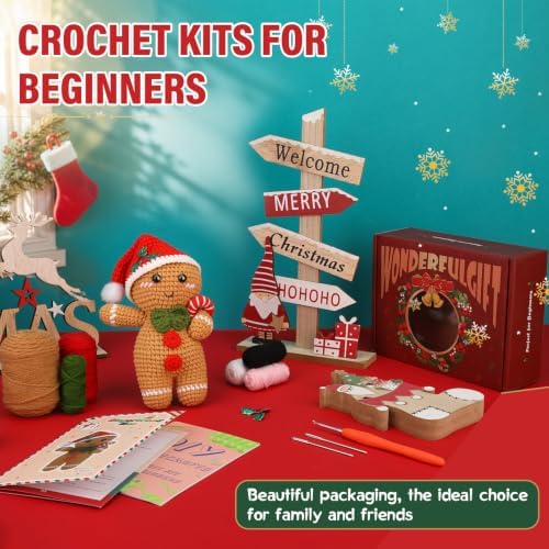 Crochet Kits for Beginners, Crochet Starters Kit with Tools, Storage Box