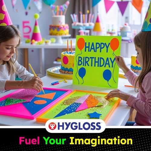 Hygloss Medium Poster Board 11x14 - 25 Neon Red-Orange Single Color Bulk Pack - 10 Pt. Thickness Colored Poster Board Paper for Projects, Signs, Displays - Posterboard Multipack 11" x 14"