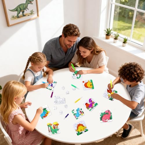 Dinosaur Puzzles for Toddlers 2-4, Dinosaur Crafts DIY Art Activities Toys