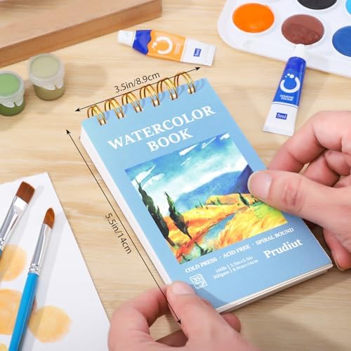 35 Sheets Watercolor Paper Pad 3.5 x 5.5 in, 140 Lb Cold Press