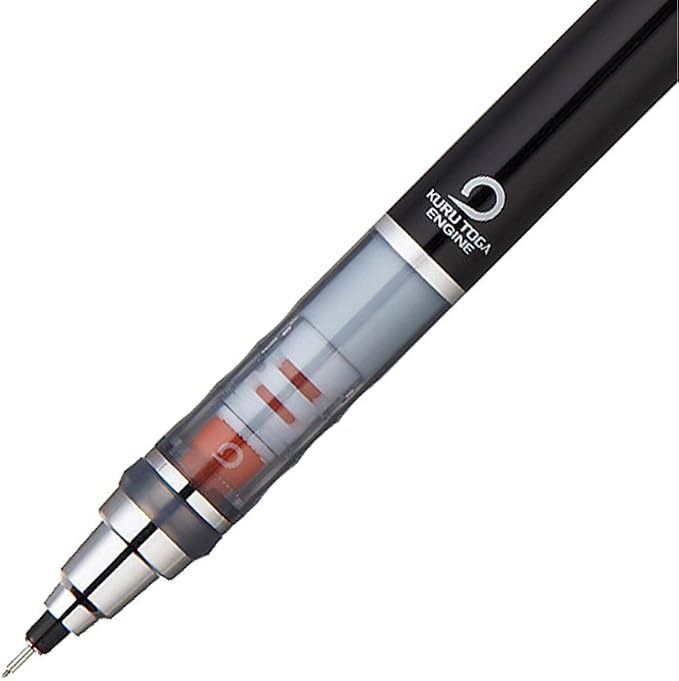uni Kurutoga Mechanical Pencil Standard, 0.5mm, Black (M54501P.24)