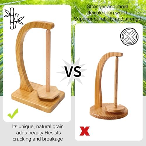 Yarn Holder for Crocheting and Knitting - Magnetic Wooden Yarn Holder Spinner, Ideal for Crochet Accessories, Knitting Accessories, Cool Gifts for Crocheters and Knitting Lovers （Natural）