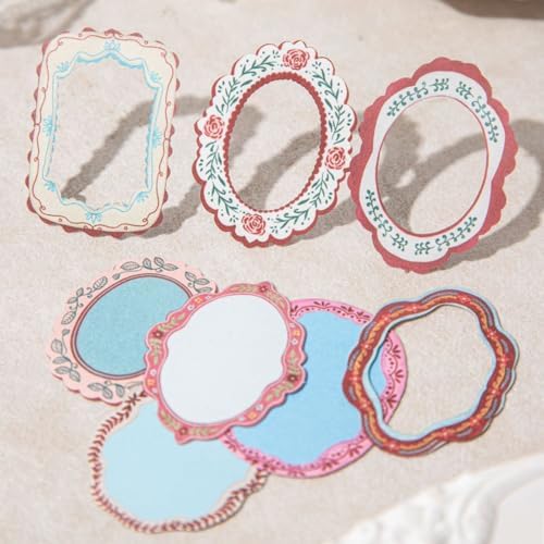120 Pcs Vintage Frame Stickers, Ornate Victorian Border Decals