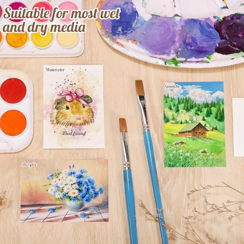 120 Sheets Watercolor Paper, 2.5 x 3.5 in, 140 Lb/300 GSM, White