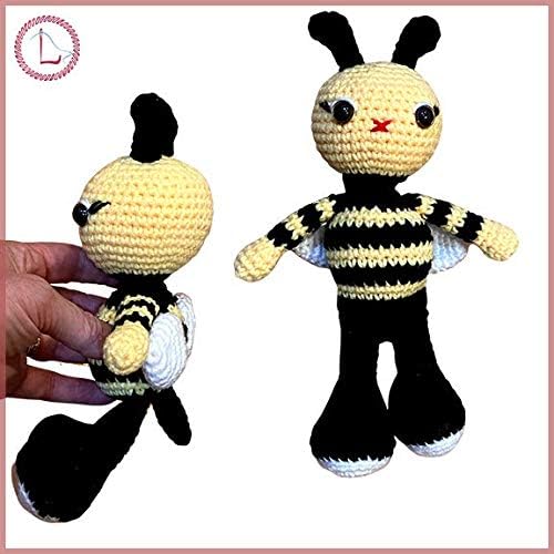 Yarn Pack, 2 skeins of 50g Each, Soft Cotton Yarn for Crochet and Knitting, Craft DK Amigurumi Yarn (Black)