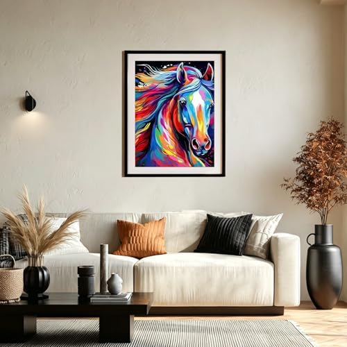 XTCIXAL Diamond Art Kits for Adults, Horse Diamond Painting - 12x16 Inch